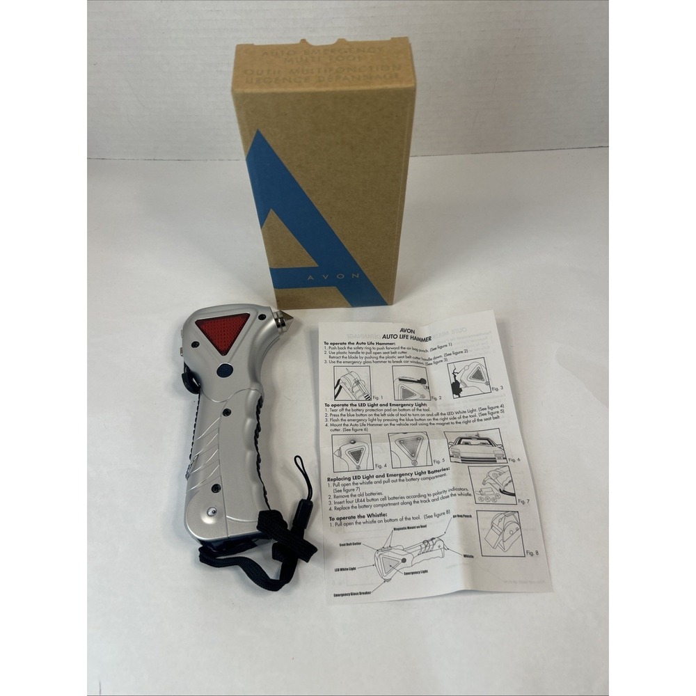 AVON Auto Life Hammer Emergency Multi-Tool Window Breaker Seatbelt Cutter